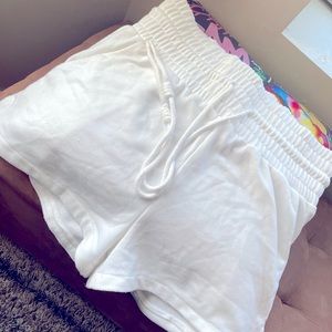 White sweat joggers from Akira